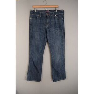 Wrangler Mae Retro Jeans 13/14 X 34 Bootcut Denim Embellished Pockets Western